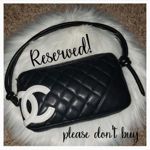RESERVED- Chanel Quilted Lambskin Cambon Bag